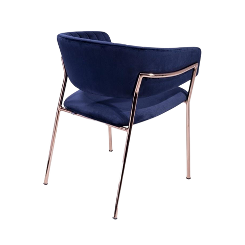 Lyrehind Chair – Metal Frame & Fabric