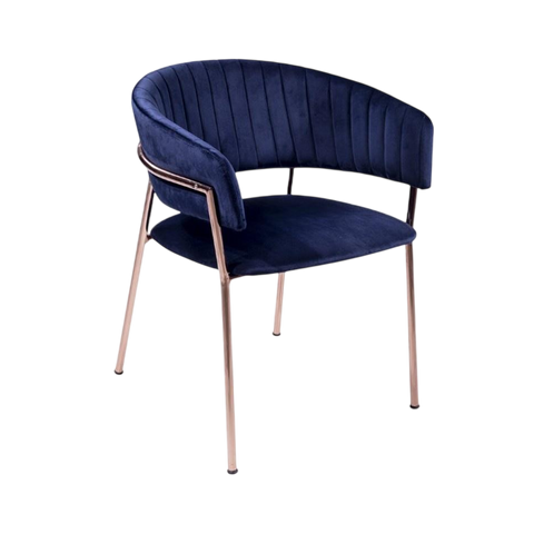 Lyrehind Chair – Metal Frame & Fabric