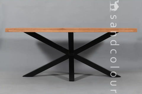 Alaska Wooden Table - Iron Legs -2