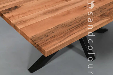 Alaska Wooden Table - Iron Legs -hover