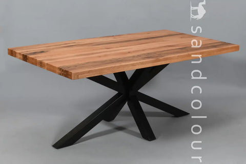 Alaska Wooden Table - Iron Legs -lifestyle