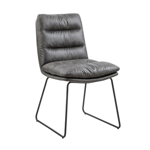 Mirraine Chair – Metal Frame & Leather