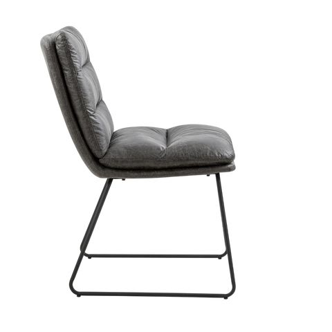 Mirraine Chair – Metal Frame & Leather