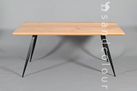 Helen Natural Black Table - 6 Seater - 1