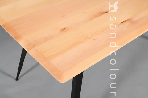 Helen Natural Black Table - 6 Seater -Hover