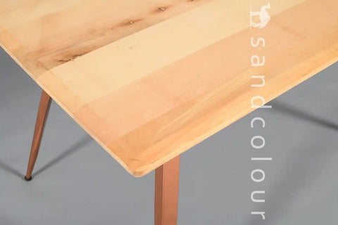Helen Natural Copper Table- 4 Seater - Hover