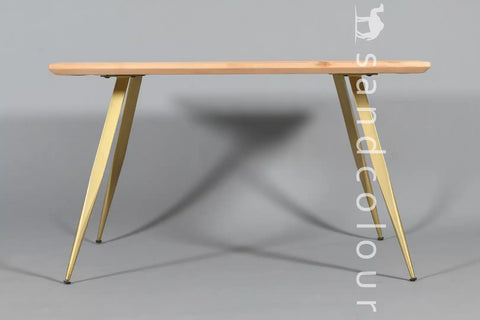 Helen Natural Golden Table - 4 Seater - 2