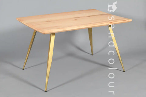 Helen Natural Golden Table - 4 Seater - Primary