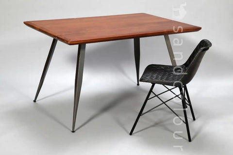 Helen Teak Table - Grey -lifestyle