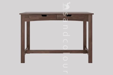 Malini  Solid Wood Study Table ( Irish Walnut )