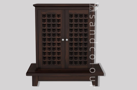 Vandana Home Temple (Walnut Finish)