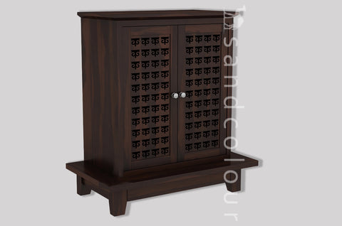 Vandana Home Temple (Walnut Finish)