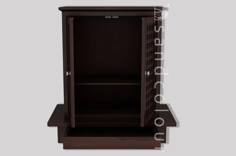 Vandana Home Temple (Walnut Finish)