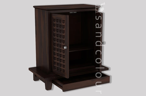 Vandana Home Temple (Walnut Finish)